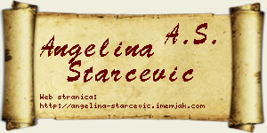 Angelina Starčević vizit kartica